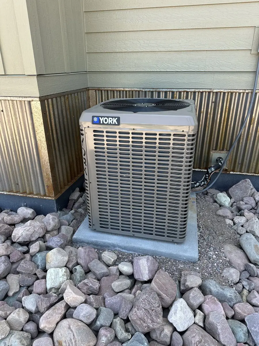 York outdoor AC unit installation